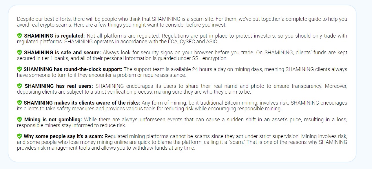 Reviews on Shamining.com fraud scamn and warrnings